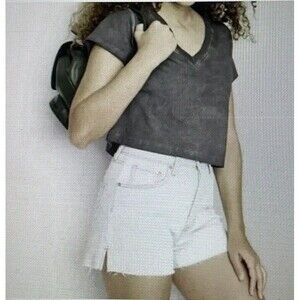 NWT Wild Fable Women’s Super High-Rise Cutoff Blue Shorts Size 4 2.5 Inseam